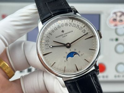 Vacheron Constantin Patrimony Cal.2460 R31L1 Movement 42.5mm Light Grey Face Silver Case Watch